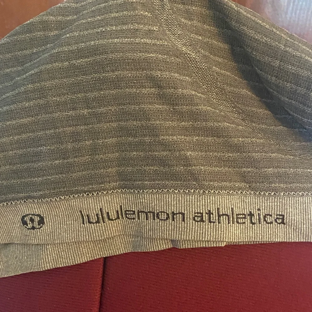 Lululemon Gray Breathable Longline High Neck Racerback Workout Tank - Picture 2 of 8